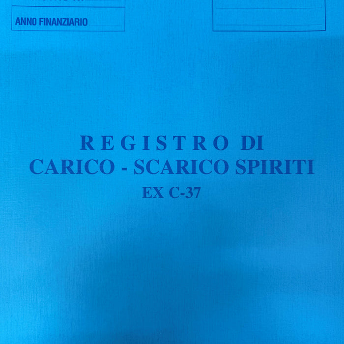 EX C - 37 Registro di Carico - Scarico spiriti