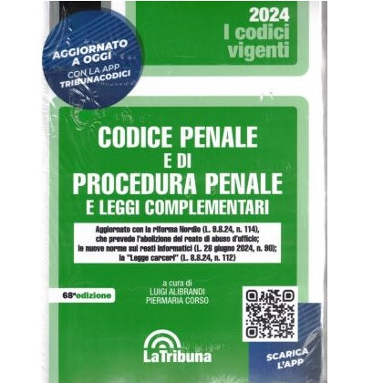 CODICE PENALE E DI PROCEDURA PENALE 2024