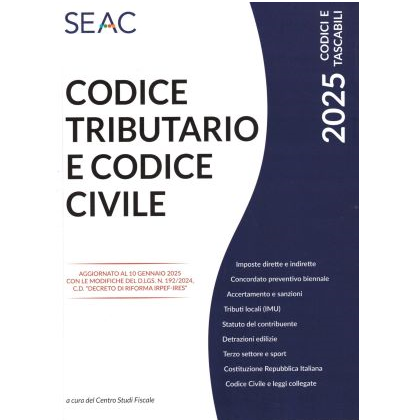 CODICE TRIBUTARIO E CODICE CIVILE 2025