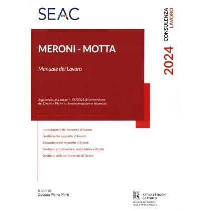 MERONI-MOTTA Manuale del lavoro