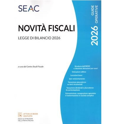 NOVITA' FISCALI - Legge di Bilancio 2026