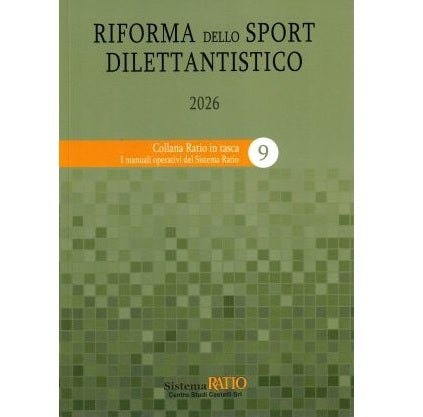 RIFORMA DELLO SPORT DILETTANTISTICO 2026