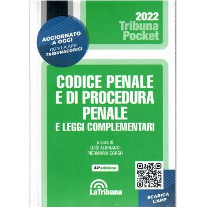 CODICE PENALE E DI PROCEDURA PENALE POCKET 2022 La Tribuna