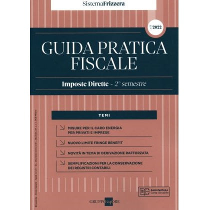 Guida Pratica Fiscale Imposte Dirette Frizzera - 2° semestre 2022