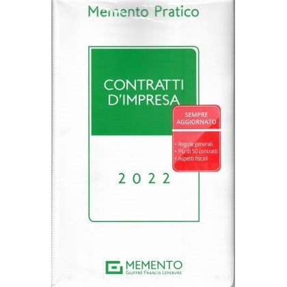 MEMENTO CONTRATTI D'IMPRESA 2022