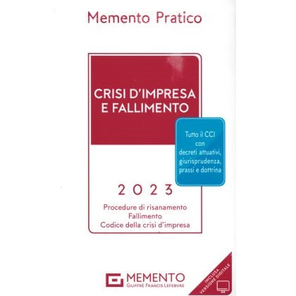 MEMENTO CRISI D'IMPRESA E FALLIMENTO 2023